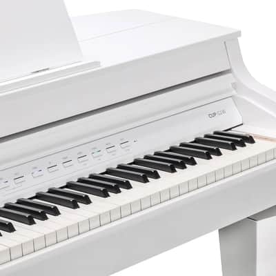 Kurzweil CUP G1W Digital Mini-Grand Piano, 88-Note, fully weighted, 4-zone graded, hammer-action with natural wooden keys, White Polish Finish image 5