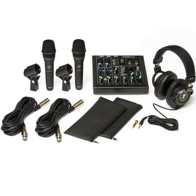 Mackie Performer Bundle with Mixer, Microphones, Headphones 2010s - Black image 1