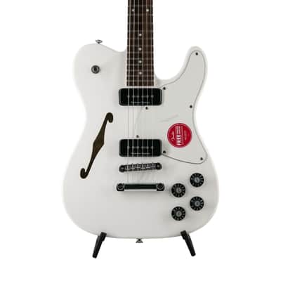Fender Jim Adkins JA-90 Telecaster Thinline Electric Guitar, Maple FB, Laurel White, ICF1900XXXX image 4