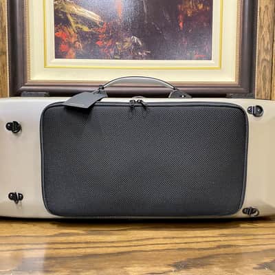 Bam France 'Supreme Hightech' Oblong Viola Case - Champagne with Black Trim image 2