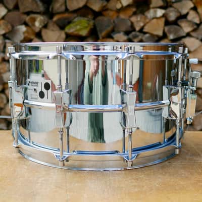 Sonor D-508 D508 Phonic 14" x 8" 10-Lug Ferro-Manganese Steel Snare Drum RARE image 2