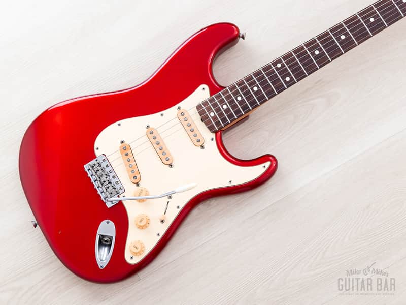 1992 Fender Stratocaster ‘62 Vintage Reissue ST62-53 Candy Apple Red 100% Original, Japan MIJ Fujigen image 1