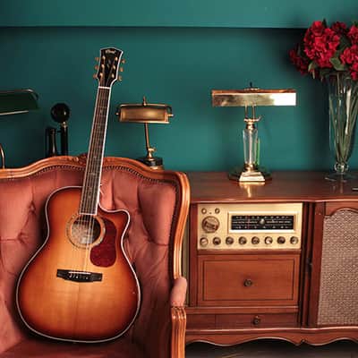 Cort GOLD A8 LB | Gold Series A8 Grand Auditorium Acoustic / Electric Cutaway Guitar. Light Burst. New with Full Warranty! image 21