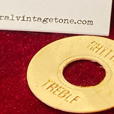 General Vintage Tone  Vintage Gibson 1959 - 1960 Les Paul  Rhythm / Treble Switch ring póker chip image 3