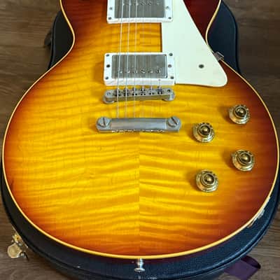 2006 Gibson Les Paul 1960 Reissue Historic Makeovers Deluxe Aged Carmelita Burst image 6