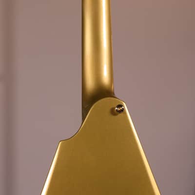 ESP LTD KH-V Kirk Hammett Signature - Macassar Ebony Fingerboard, Metallic Gold image 9
