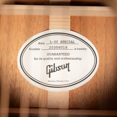 Gibson L-00 Special Parlor Acoustic/Electric Guitar - Natural Satin with Gig Bag image 17