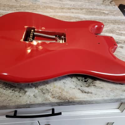 Warmoth Stratocaster Body Dakota Red Babicz Tremolo Bridge 4.3 Lbs image 9
