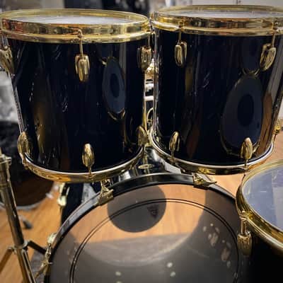 Immagine Slingerland Limited Edition Black Gold Drum Set - 1980s - 7