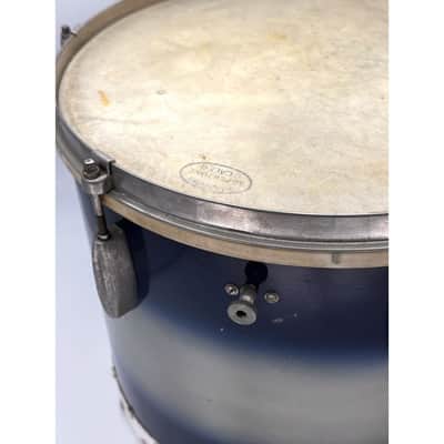 Used Vintage Slingerland Radio King 4pc Drum Set Blue Duco - Good image 12