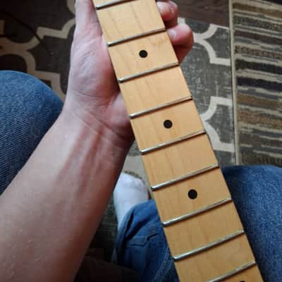 Fender USA Stratocaster Neck – 2013 – 70s Large Headstock – Maple – 22 Jumbo Frets – Fender Locking Tuners Included image 17