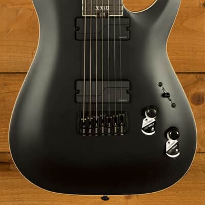 Schecter C-7 SLS Elite Evil Twin - Ebony - Satin Black - 7-String image 3