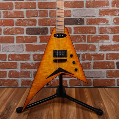 Immagine Jackson USA Custom Shop RR1 HS TOM Rhoads Flame Maple Slab Top Amber Lager Burst 2024 w/OHSC (B-Stock) - 4