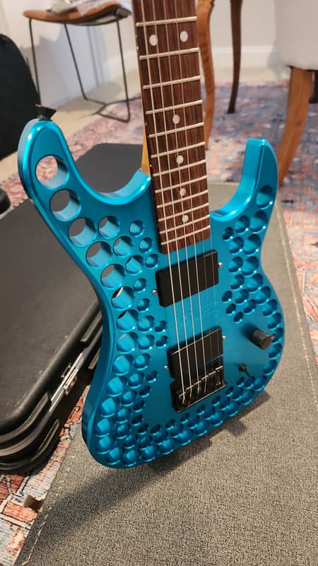 Abel Axe Stratocaster Aluminum CNC Body 1994-1996 - Anodized Blue Aluminum image 1