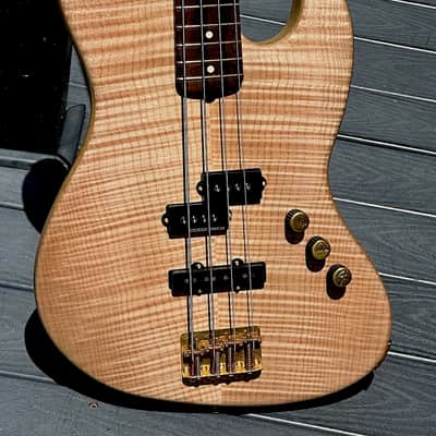 Warmoth Jazz Bass Guitar Broker  2022 - incredible Korina/Maple/Wenge special by The Guitar Broker. image 1