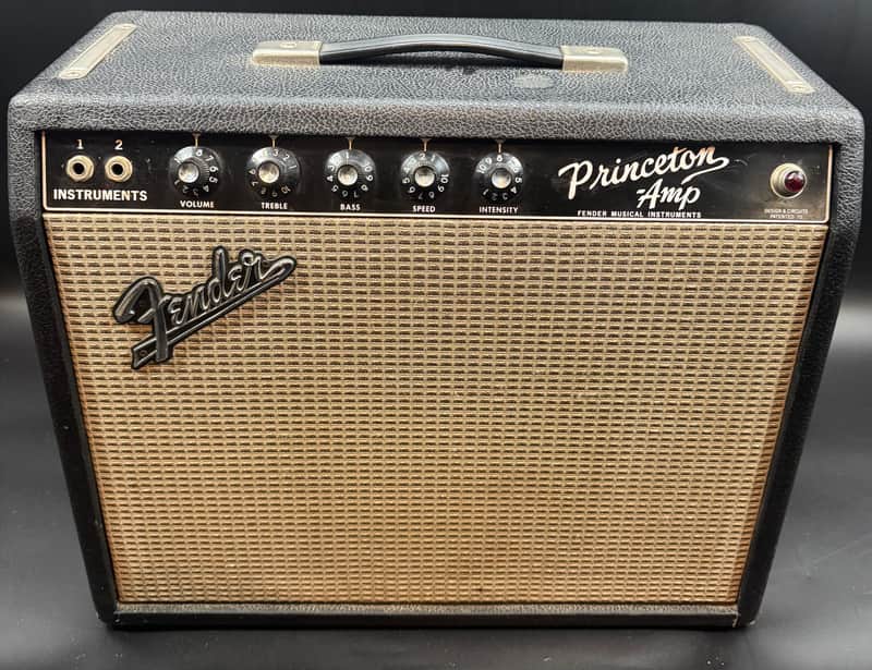 Fender Princeton Reverb 12-Watt 1x10" Guitar Combo 1966 - Black Panel image 1