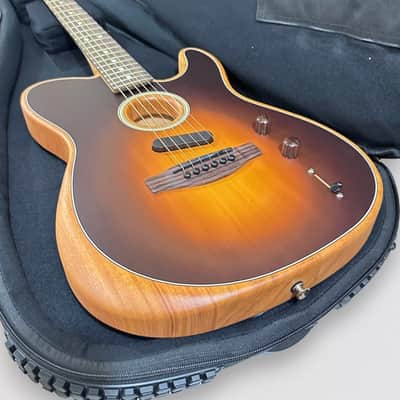 Fender Acoustasonic Player Telecaster Acoustic-Electric Guitar - Shadow Burst image 11