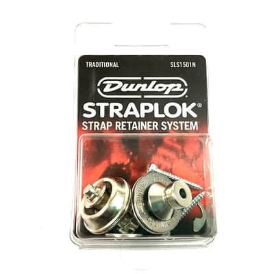 Dunlop Strap Locks - Guitar - Traditional Strap Retainer System Nickel image 2