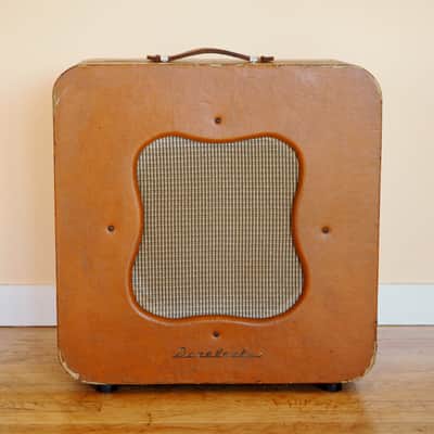 1950s Danelectro Challenger Series C Vintage 1x15 Tube Amp Vibravox 6V6 w/ ftsw image 2