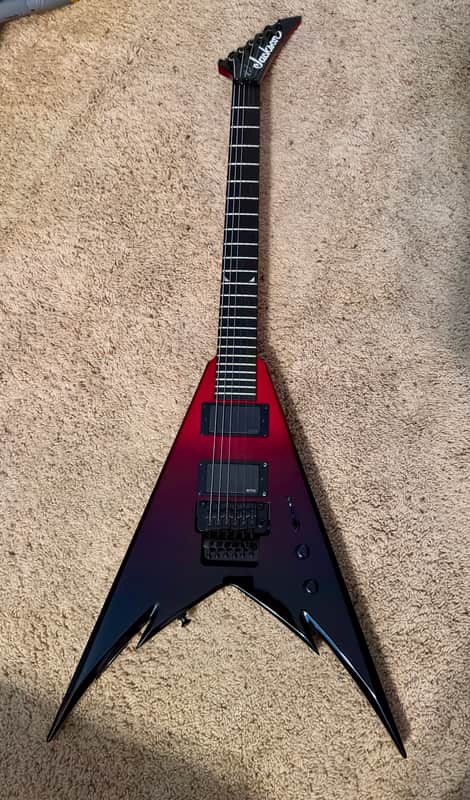 Jackson Pro series Demmelition King V 2013 - 2018 - Red with Black Bevels image 1