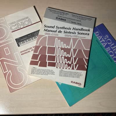 CASIO CZ-101 SYNTHESISER Photocopied MANUAL SET, MIDI, Sound Data Book & Sound Synthesis Handbooks image 1