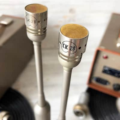1969 Matched Pair Of AKG C28/C30A Nuvistor Tube Mics w/AKG CK28 Capsule & AKG N12 PSU image 10
