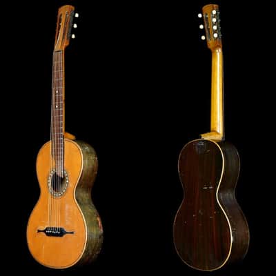 Unknown Seven String Parlor Guitar - Russian / German Made Circa 1900 image 6