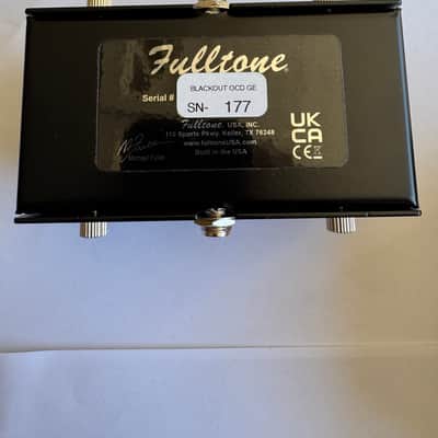 Fulltone OCD-Ge Blackout #177/500 Limited Edition w/ Box & Card image 5