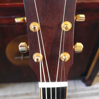 Art Davis MIEMS 00 – 2002 – Flame Maple / Sitka Spruce – Abalone Trim – Handbuilt Boutique image 2