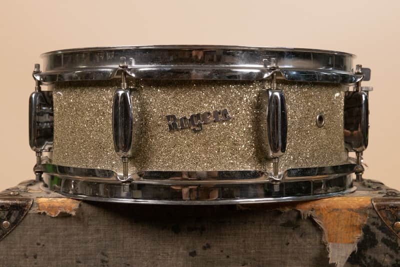 1960 Rogers 5x14 Sparkling Silver Pearl Holiday Snare Drum