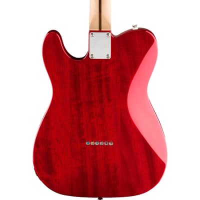 Squier Affinity Series Telecaster FMT SH Electric Guitar - Crimson Red Transparent image 4