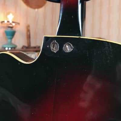 MUSIMA 1655 В Vintage BASS GUITAR RARE USSR Hollow Semi body image 11