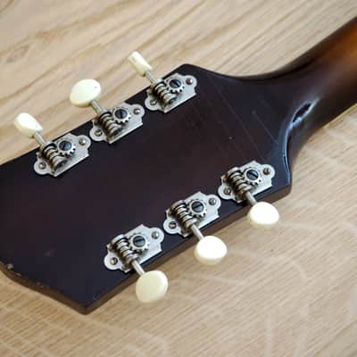 1961 Harmony H74 Meteor Neo Cutaway Vintage Guitar Near Mint DeArmond Gold Foil Pickups w/ohc image 5