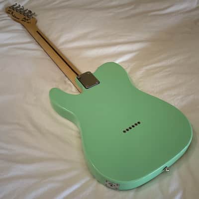 Del Mar Lutherie Tel-Uh-Caster Thinline T-Style Guitar - Surf Green - Made in USA - Free Pro Setup image 16