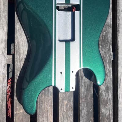 JVG ST BODY RELIC  GREEN EMERALD DEEP pearl     STRIPED Z/28    ALDER     JVGuitars Reborn Old 2024 image 8
