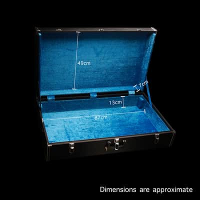 *Rare* Roland Transport Case | 61/73-Key Keyboard Synth Synthesiser Hard Case Flight OHSC w/ Wheels & Key – Blue Plush Lining, Lightweight Synthesizer Flightcase 91x52x22 cm | Jupiter, Roland System-100 Model 101, Roland GAIA SH-01 SH-09 Keyboard Travel image 5