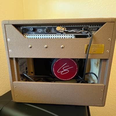 Fender Chris Stapleton Signature '62 Princeton 1x12" 12-Watt Guitar Combo 2019 - Present - Brown Vinyl with Wheat Grille Cloth image 4