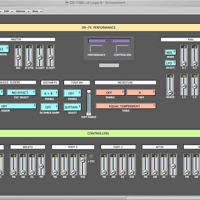 VIRTUAL Yamaha DX-7 / DX-7II editor / programmer (6-Op FM) - LOGIC v4 - X image 6