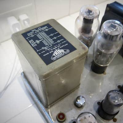 Western Electric Tube Mono Power Amp (2) 6L6's Circa-1950s-Chrome Chassis image 10