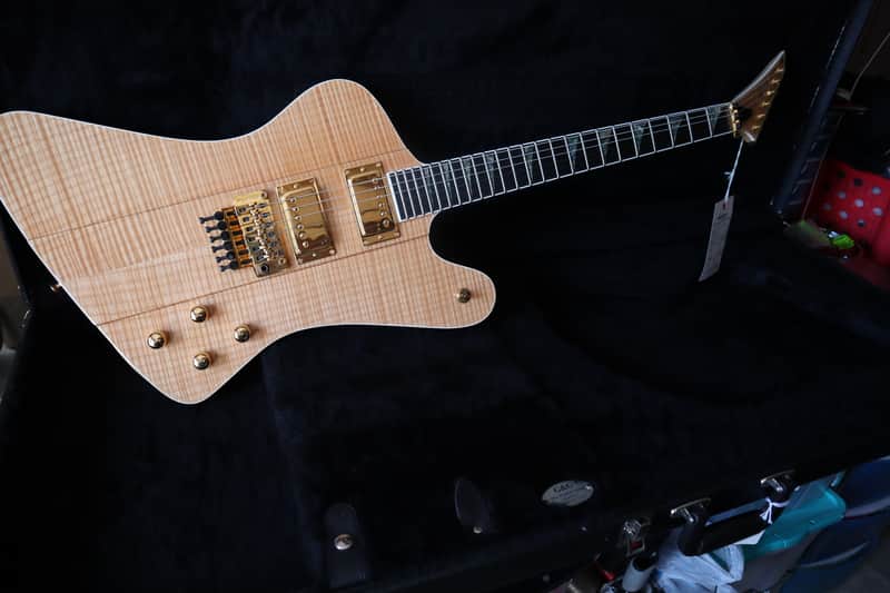 Jackson USA Custom Shop Firebird Natural, 5A Flametop, Floyd Rose