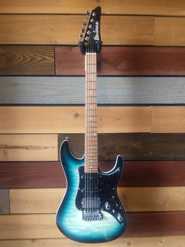 Ibanez - AZ24P1QM | AZ Premium Series 6 String Guitar / Deep Ocean Blonde image 1