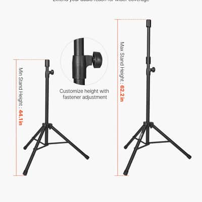 Vevor 2 X 8 in Speakers Portable PA System 300W Mixer Bluetooth Mic for DJ Party image 5
