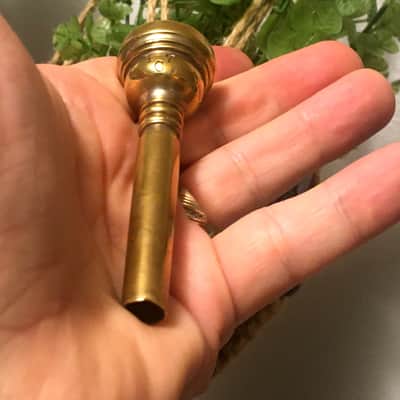 RARE GOLD PLATED HANDMADE RUDY MUCK CUSHION RIM 17-C 1930'S TRUMPET MOUTHPIECE ORIG FIN. 92% FREE SHIP image 16