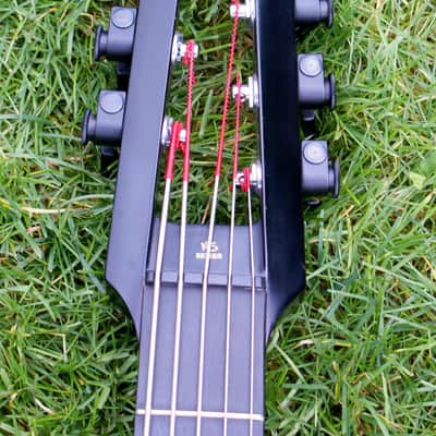 2002 Steinberger Bolin NS 5 String Bass, Black Flamed Maple & OHC image 2