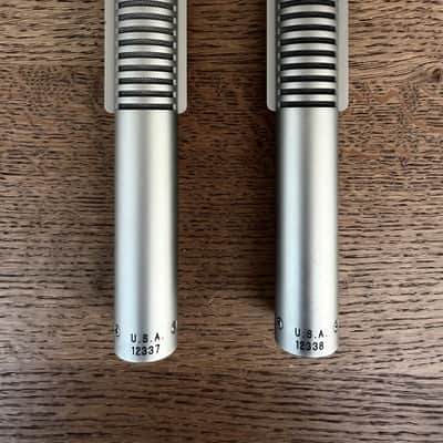 Royer R-121L Live Ribbon Microphone Matched Pair 2010s - Nickel with Red Badge image 2