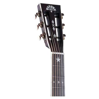 Washburn Victorian Parlor Acoustic Guitar, Vintage Brown image 14