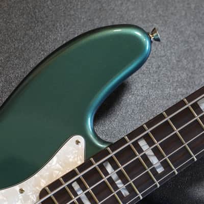 Unplayed! 2017 Fender Adam Clayton Jazz Bass Electric Bass Sherwood Metallic Green + OHSC image 4