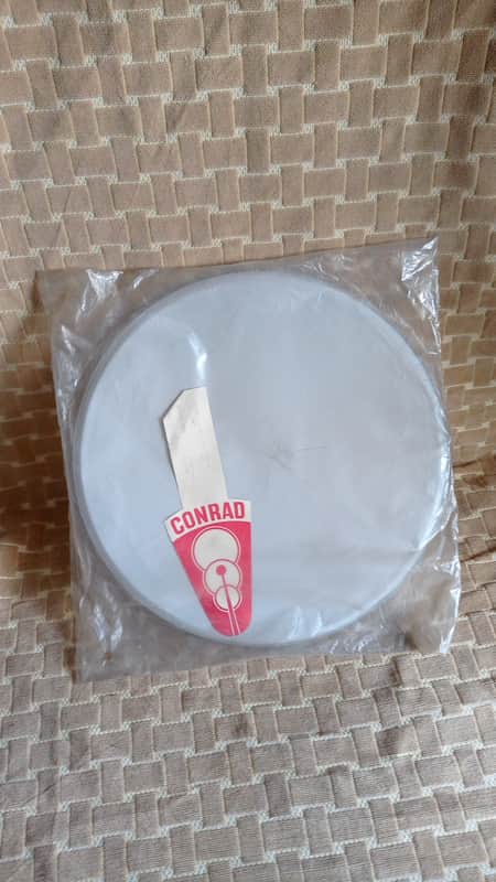 Conrad  14" ( NOS) better drum head original vintage  70s-80s  - Vintage White image 1
