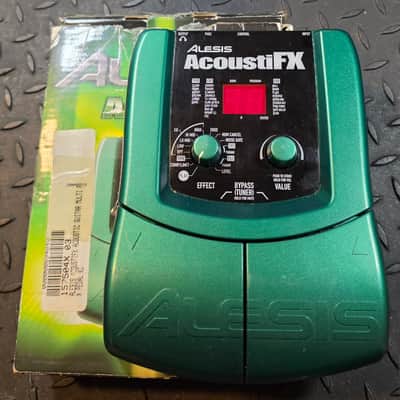 Alesis AcoustiFX Acoustic Guitar Multi-Effect Pedal 2000s Green image 2