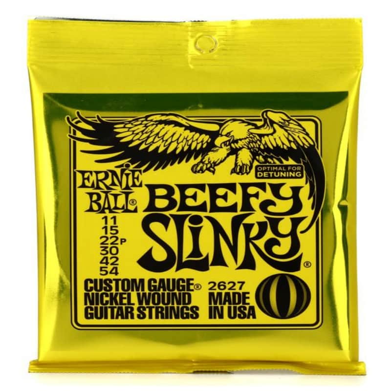 Ernie Ball 2627 Beefy Slinky Nickel Wound Drop Tuning Electric Guitar Strings, .011 - .054 image 1